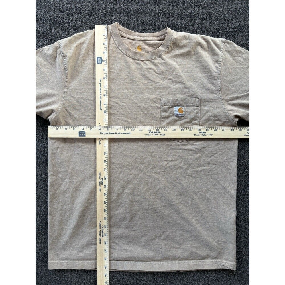 Carhartt Men's K87 large Short Sleeve T-Shirt - Desert - Picture 7 of 7